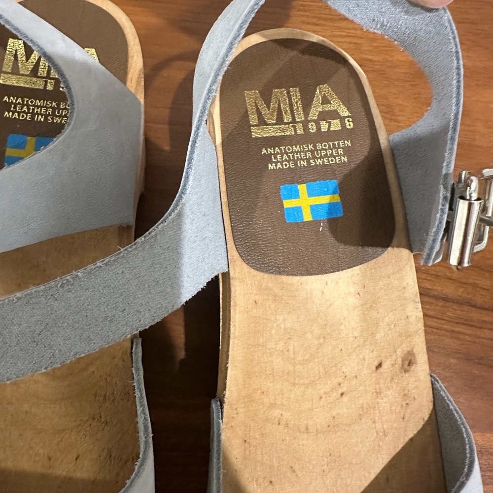 MIA Abba or Freja Women's Clog Sandal Light Blue - Picture 4 of 8